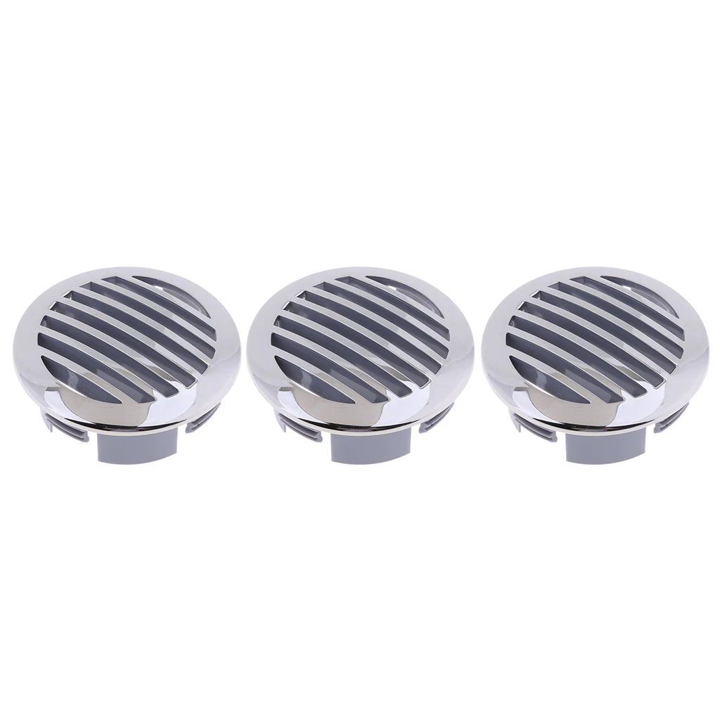 

3X Marine Boat 3 inch Stainless Steel Round Airflow Vent Cover 81932SS-HP