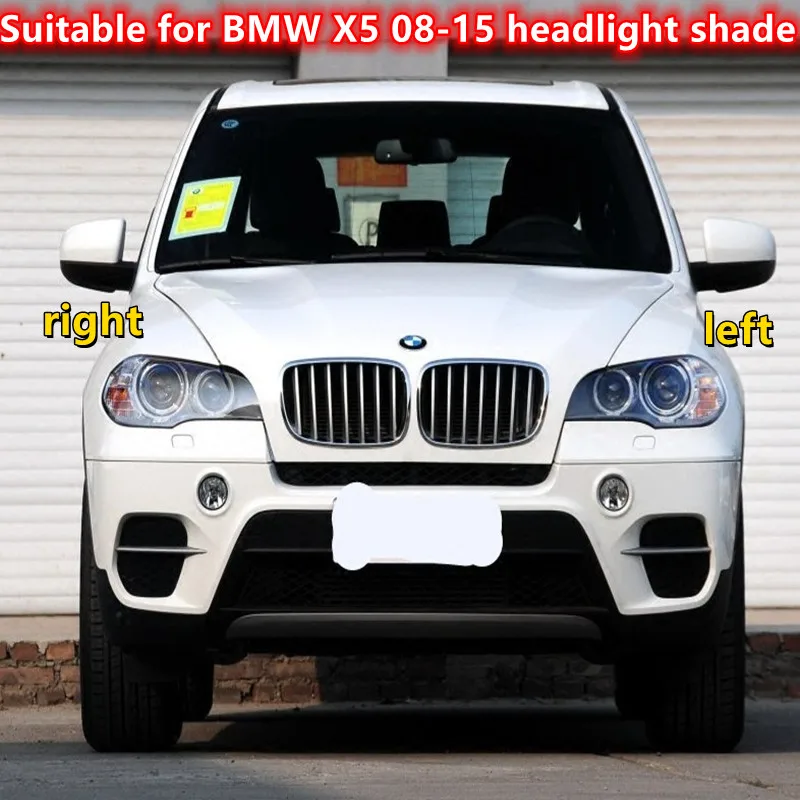 

Чехол для передней фары BMW X5, прозрачный абажур с защитой от ультрафиолета E70, подходит для BMW X5 08-13 X5