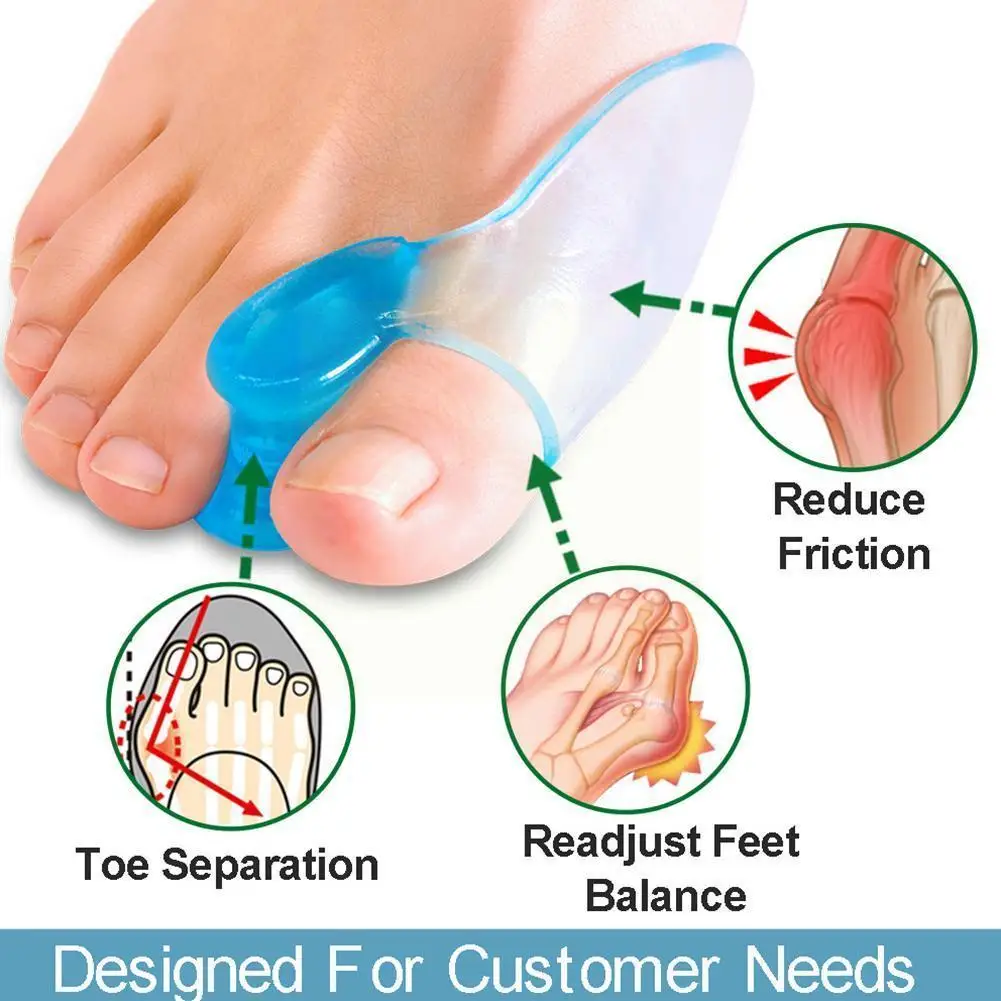 

2 шт., силиконовый разделитель для большого пальца стопы