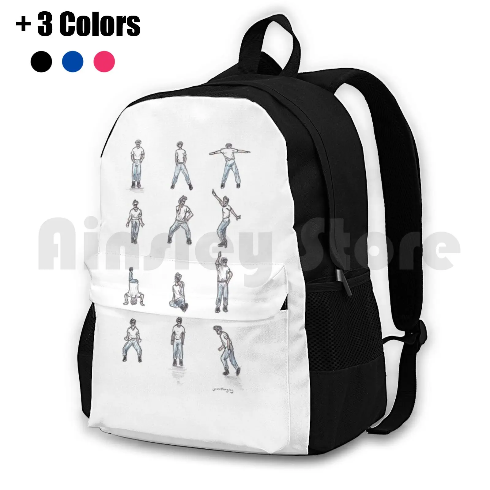 

Napoleon Dance Outdoor Hiking Backpack Waterproof Camping Travel Napoleon Dynamite Dance Comedy Funny Film Tv Film Art Movie