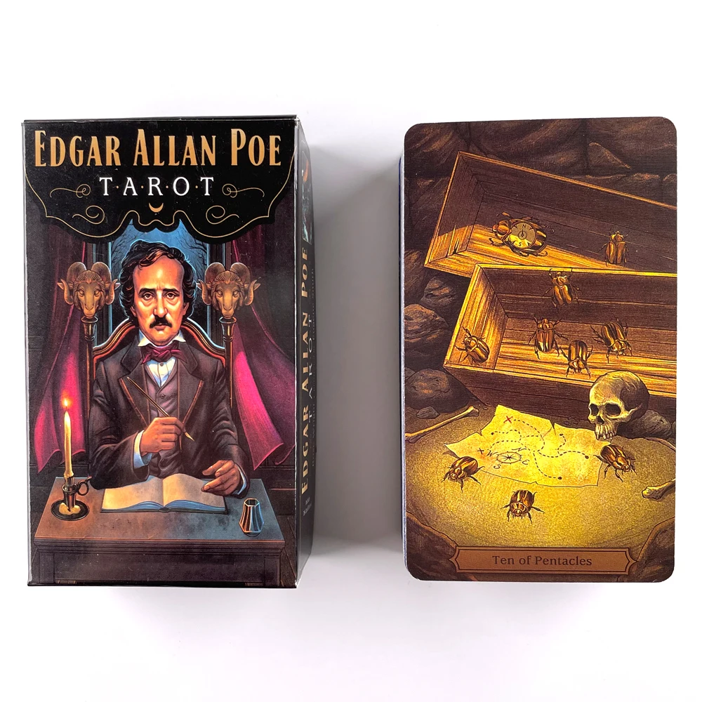 

Карты Таро Эдгара Аллана По, художественный популярный стиль s, таро в ретро стиле, таинственные террасы, настольные игры для ведра