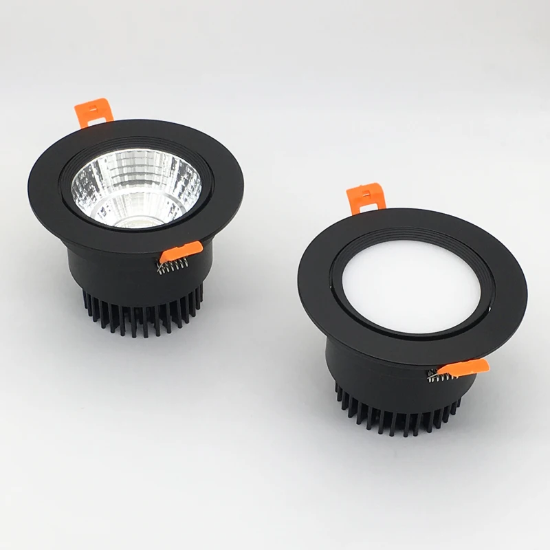 Круговые встраиваемые светодиодные потолочные светильники с регулируемой