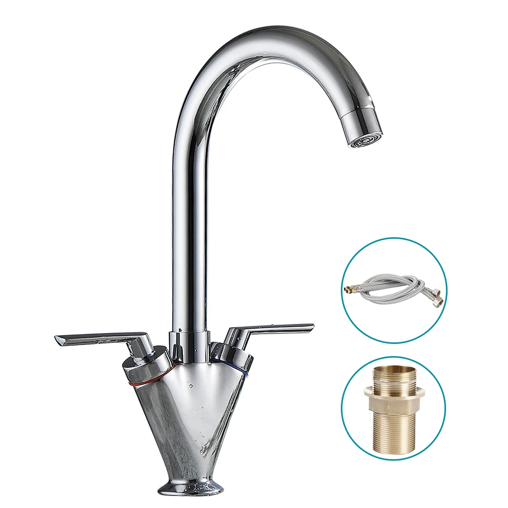 Горячая Распродажа смеситель для кухонной раковины латунный черный кухни