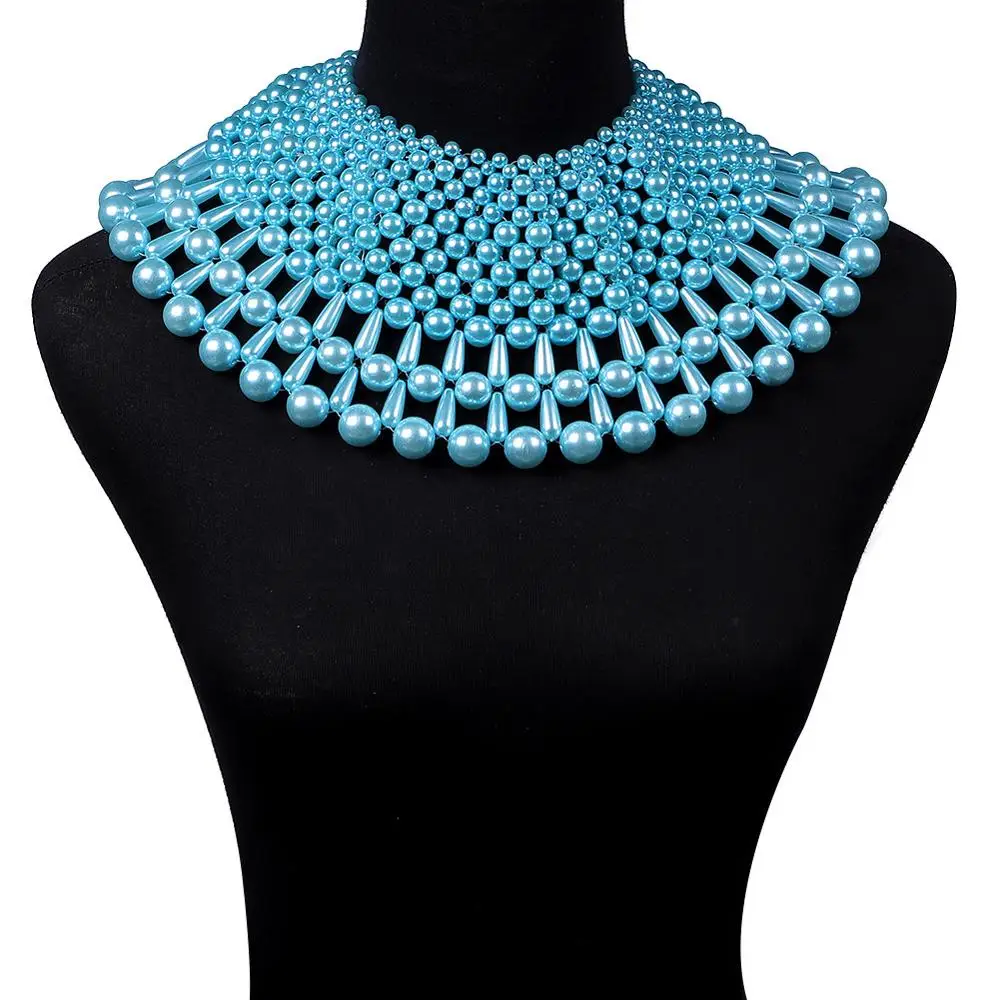 Длинная большая Подвеска Жемчужное ожерелье Макси женские Дешевые Модные