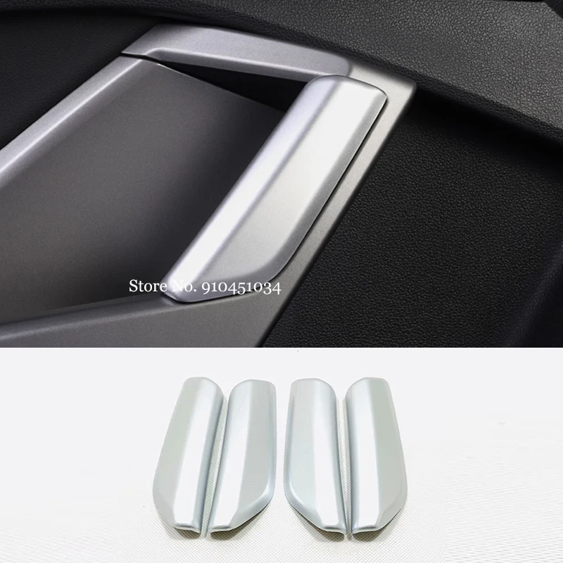 

ABS Matte/Carbon fiber LHD Car door Inside Armrest Decorative strip Cover Trims Car Styling For Audi Q3 2019 2020 Accessories