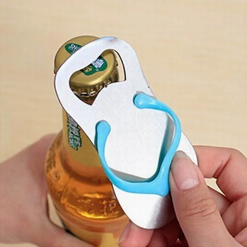 1Pcs Flip Flop Bottle Openers Stainless Steel Slipper Beer Opener Party Wedding Favors Gifts | Дом и сад