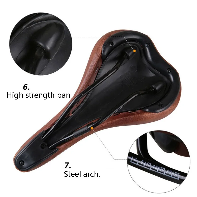 Велосипедное седло DEPRO из искусственной кожи ассиметричное черное для