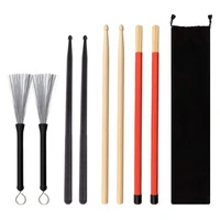 drum sticks drum brushe set 1 pair 5a drum sticks 1 pair brushes sticks 1 pair nylon drum sticks1 pair drum brushes