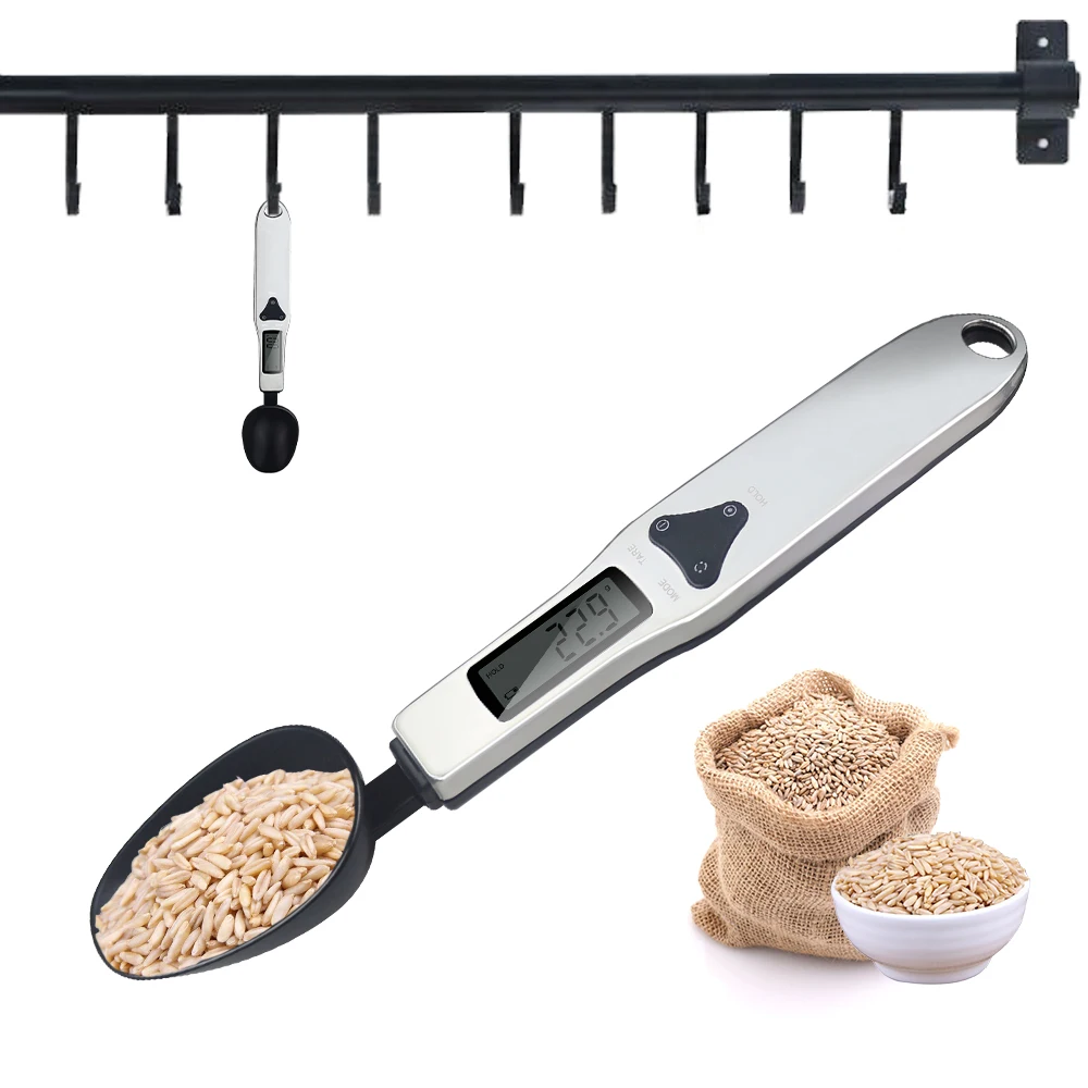 

500g/0.1g Portable LCD Digital Kitchen Scale Measuring Spoon Gram Electronic Spoon Weight Volumn Food Scale Gram Kitchen Scales