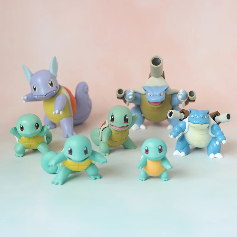 

Игрушки-Покемоны TAKARA TOMY, фигурки сквиртла, модель, украшение, карманные монстры, Аниме фигурки героев, коллекция, подарок для детей на день р...
