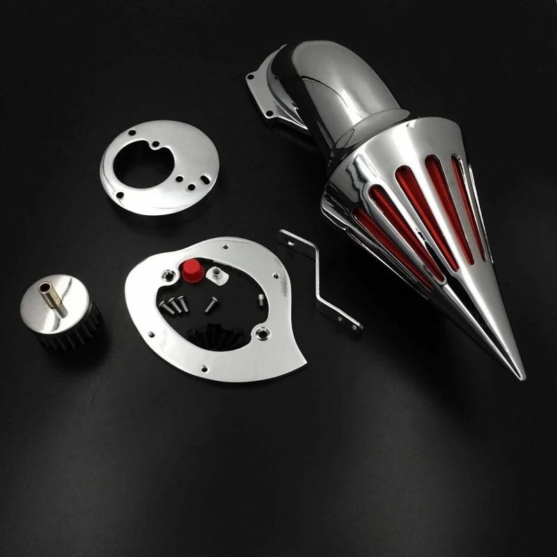 

Chrome Air Cleaner Intake Filter Kit for Honda Vtx1300 Vtx 1300 1986-2012 Accessories