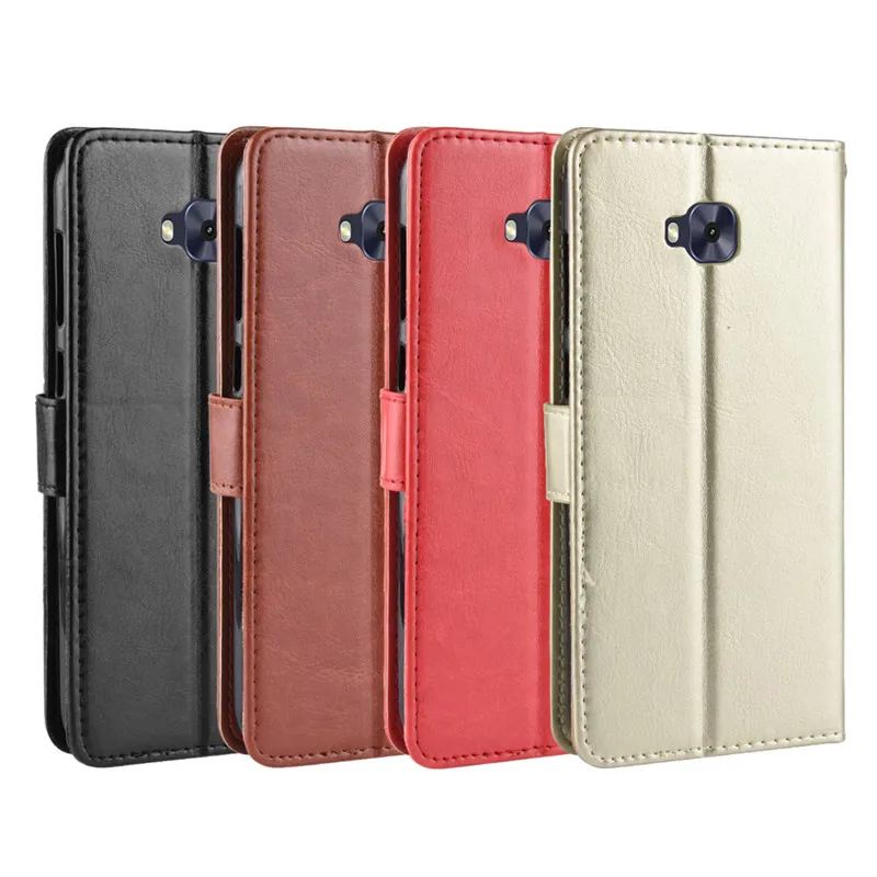 Чехол для Asus Zenfone 4 Selfie ZD553KL чехол X00LD откидной бумажник из искусственной кожи ZD ZD553