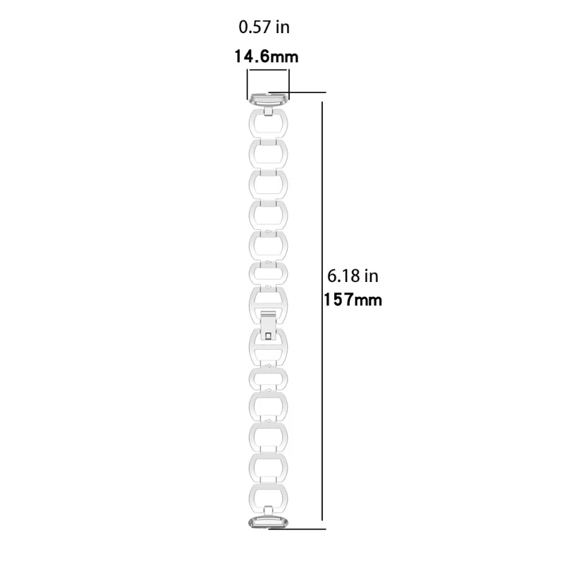 

Металлический ремешок, совместимый с Fitbit-Luxe, водонепроницаемые, прочные Смарт-часы, модные ремешки, сменный спортивный браслет