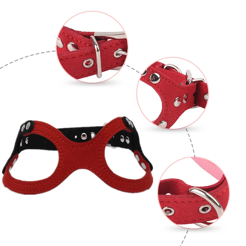 Мягкий замшевый кожаный маленький поводок для собак щенков Тедди щенка