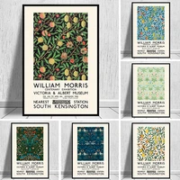 william morris paint the victoria and albert museum exhibition canvas painting poster wall art pictures for living room decor