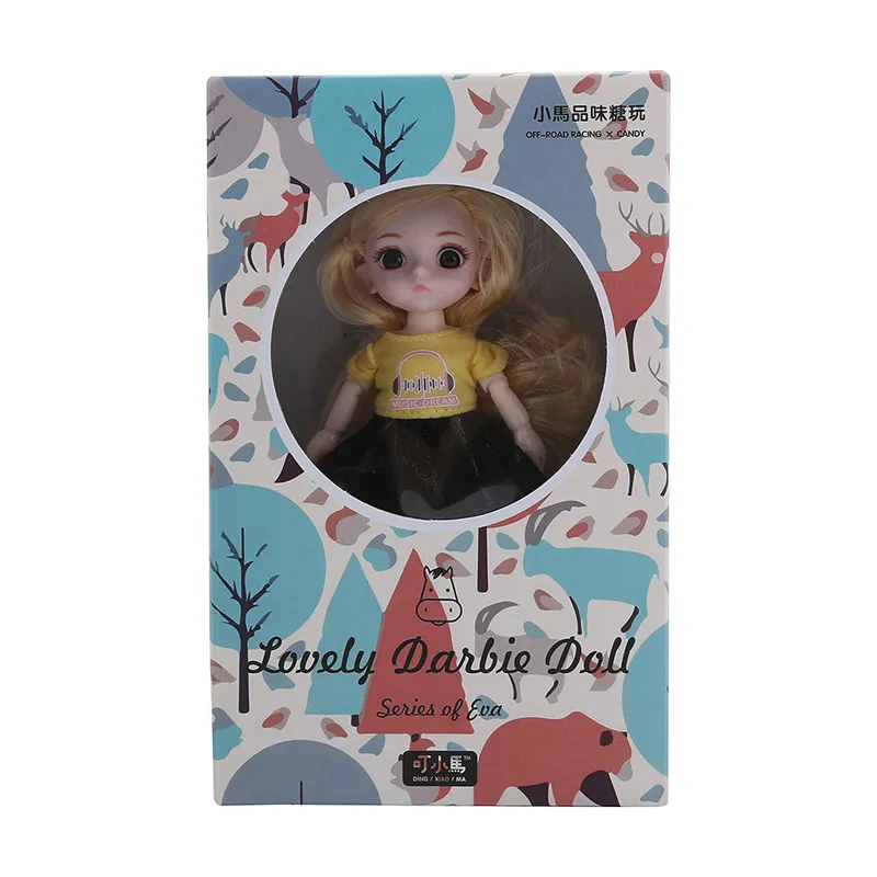 

Toy baby Fashion Girl Joints Doll Simulation 3D Doll Cuddle Gift Soft Body For Girl Toy zabawki dla niemowlaka #4S16