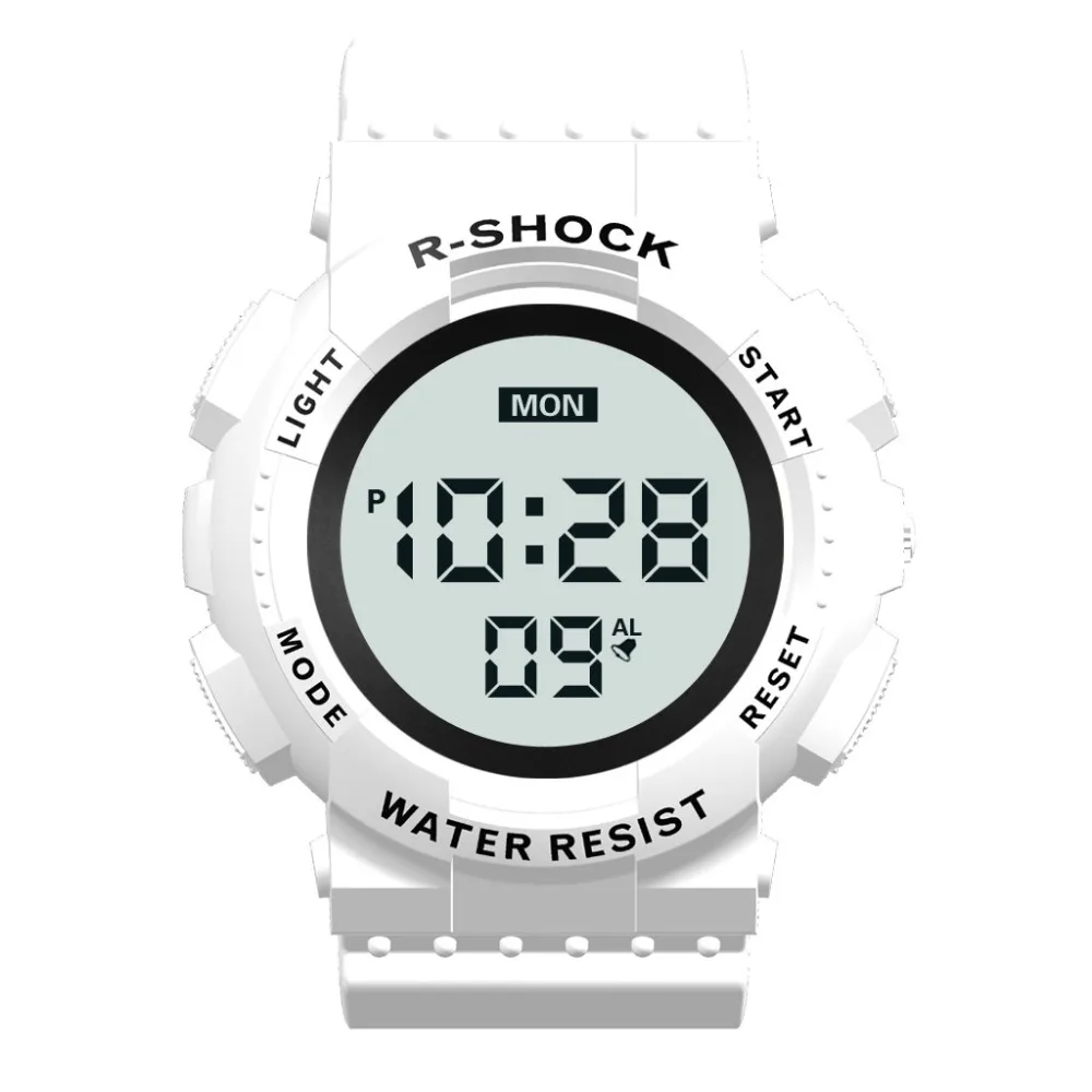 HONHX Relogio Digital Masculino, простые спортивные часы с циферблатом, Мужские Цифровые, светодиодный, водонепроницаемые часы, дата, электронные часы A15