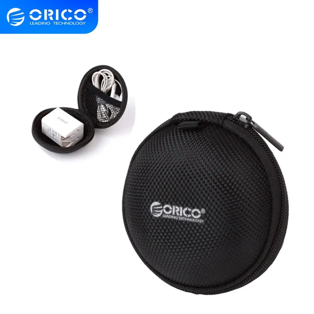 ORICO Earphone Portable Case Headphones Mini Round Storage Hard Bag Headset Box for SD TF Cards Earphone|Аксессуары для