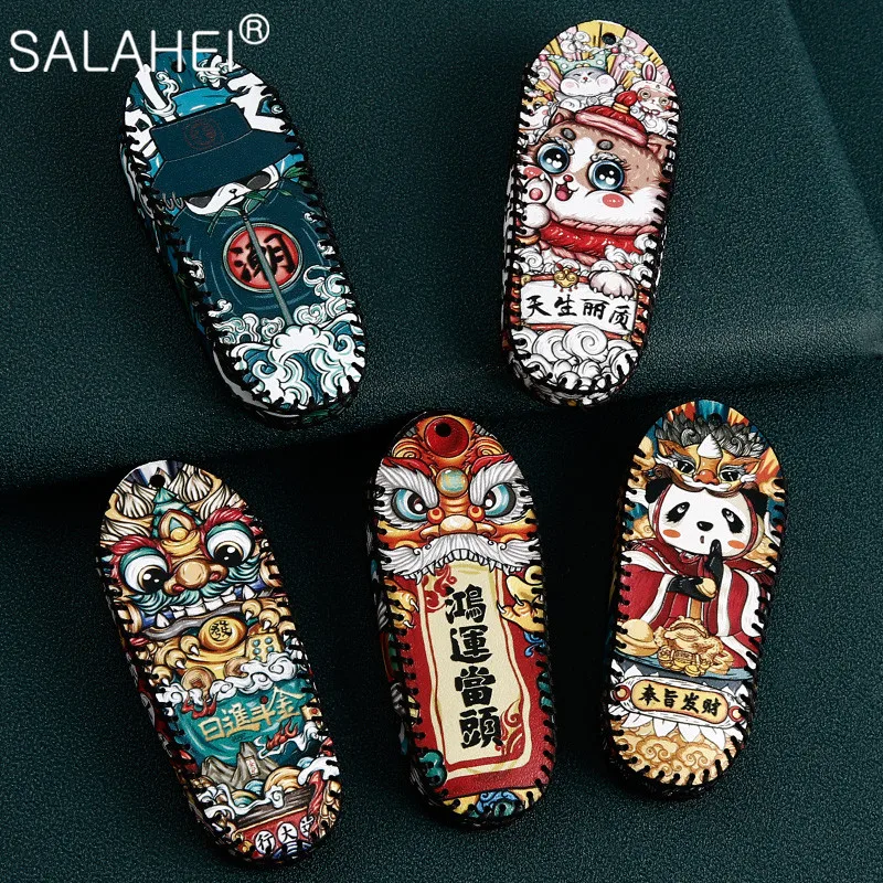 

Leather Car Remote Key Case Cover For Porsche Panamera Macan Cayenne Carrera Boxster Cayman 911 970 981 991 918 Auto Accessoires