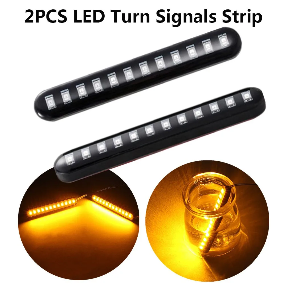 2 шт. светодиодный светодиодные указатели поворота для мотоцикла мотоциклетный
