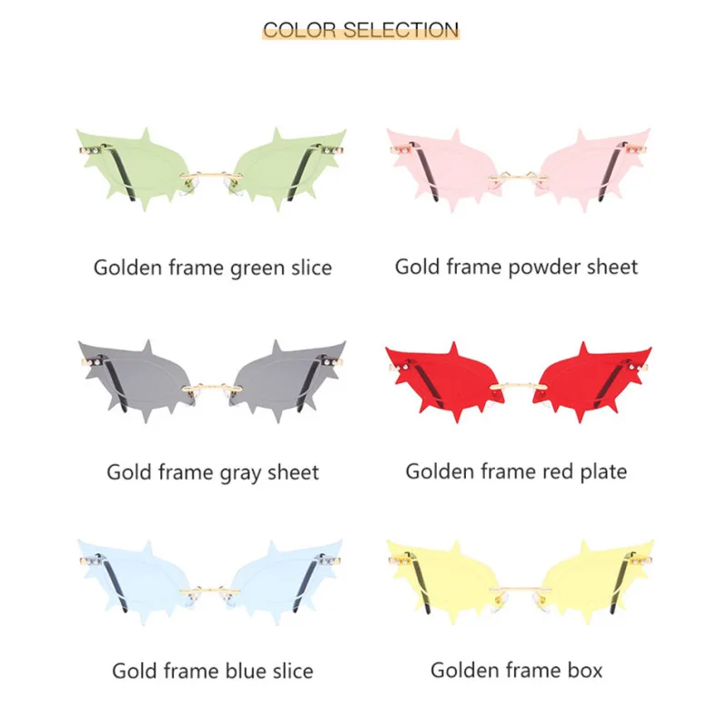 TTLIFE кошачий глаз солнцезащитные очки геометрические без оправы индивидуальные