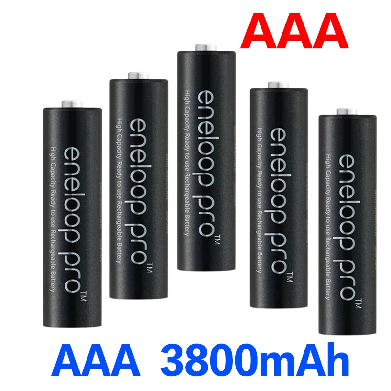 8 шт. оригинальный аккумулятор Panasonic Eneloop Pro AAA 3800mAh 1 2 V ni-mh для камеры с зарядным