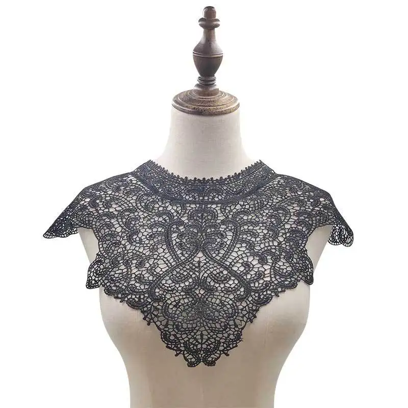 5 шт 3D Полые Цветы Кружева декольте Ткань DIY ручной работы свадебное платье