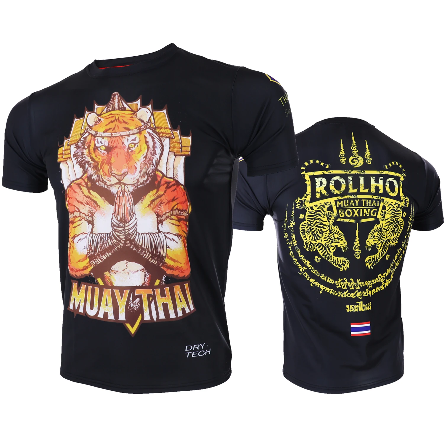 ROLLHO с коротким рукавом MMA Fight спортивная мягкая футболка обезьяной тренировочная