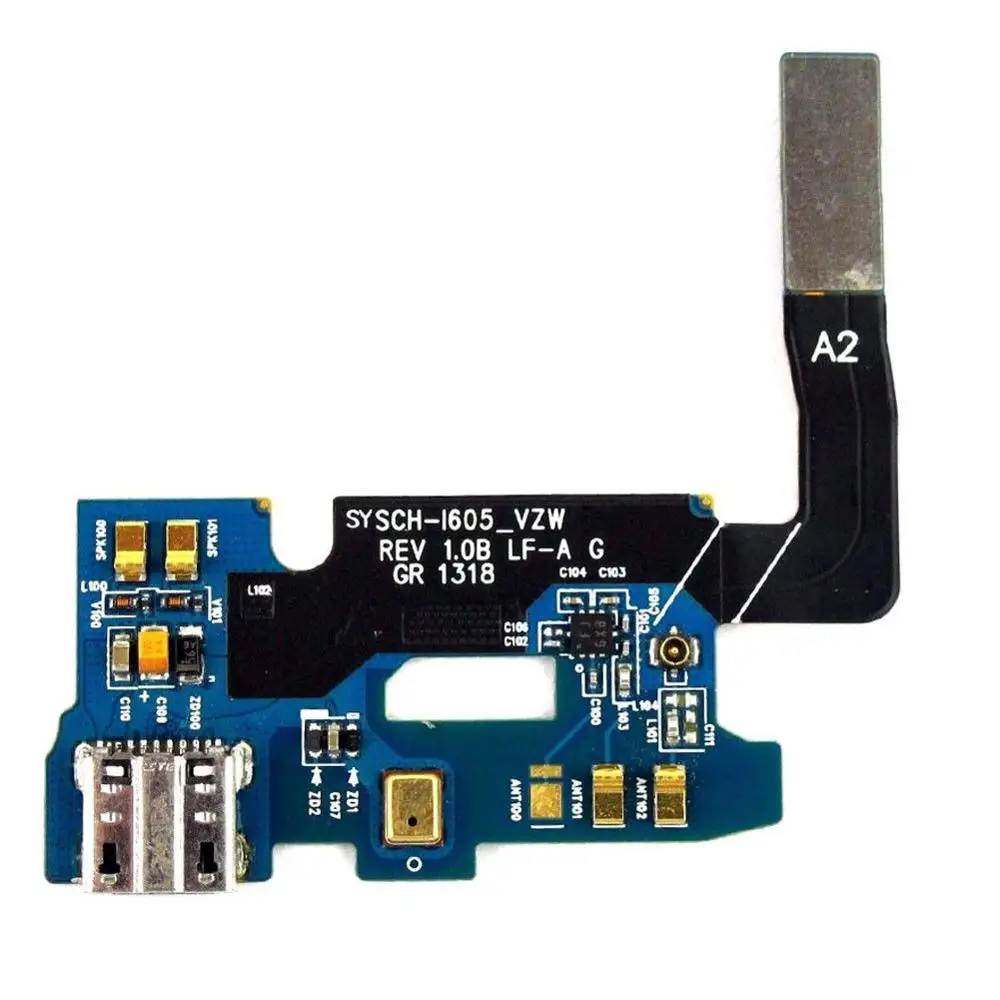 Запасная часть для Samsung Galaxy Note 2 N7100 N7105 I317 T889 I605 L900 R950 E250S/K|connector flex cable|flex cablecharging port |