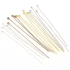 200 шт.лот булавки с плоской головкой 20 30 40 50 мм круглые булавки для изготовления ювелирных изделий, серьги ручной работы, аксессуары для рукоделия