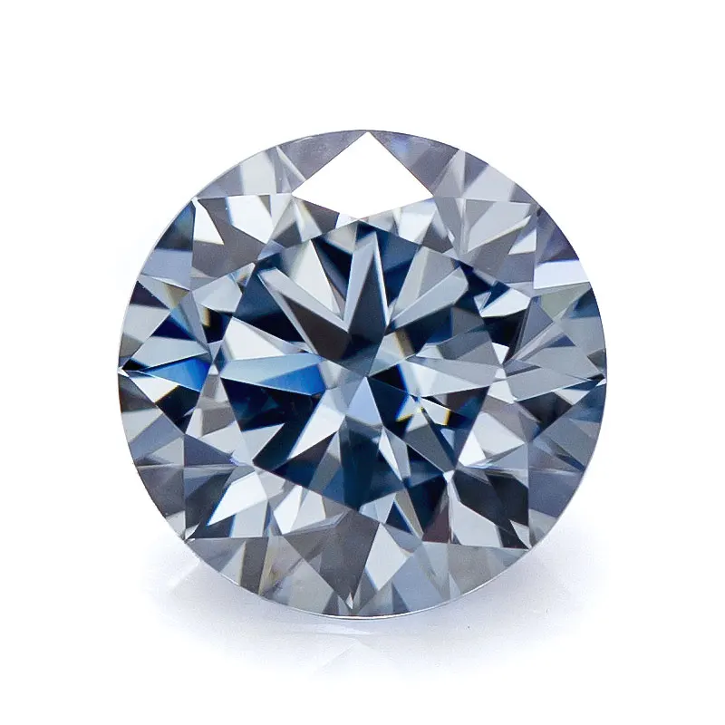 

6.5mm Dark Blue Round Cut Moissanite Diamond Factory Supply Global Market Professional Wholesale Moissanite Manufacturer