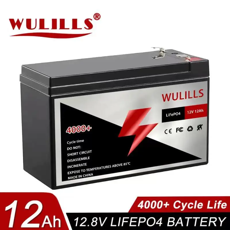 12V 12Ah LiFePO4 Battery 4000+ Rechargeable Lithium Iron Phosphate Built-in BMS for RV Trolling Motor Solar System | Электроника