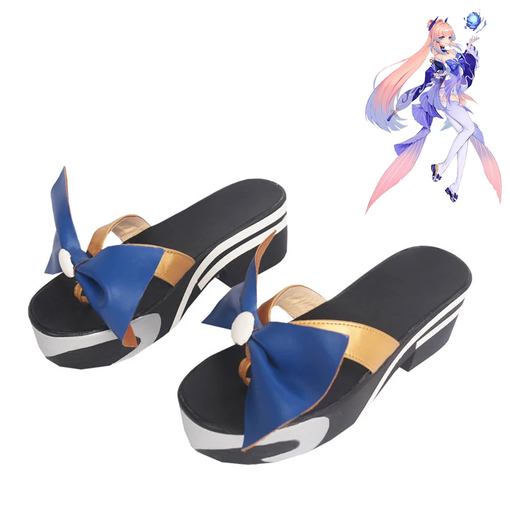 

Genshin Impact Sangonomiya Kokomi Shoes Cosplay Women Boots