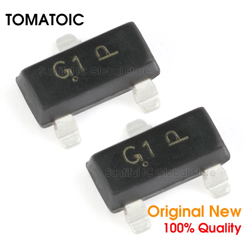 50 шт. MMBT5551LT1G SOT23 MMBT5551L / G1 SOT-23 транзистор NPN SMD 160В 600мА | Электроника