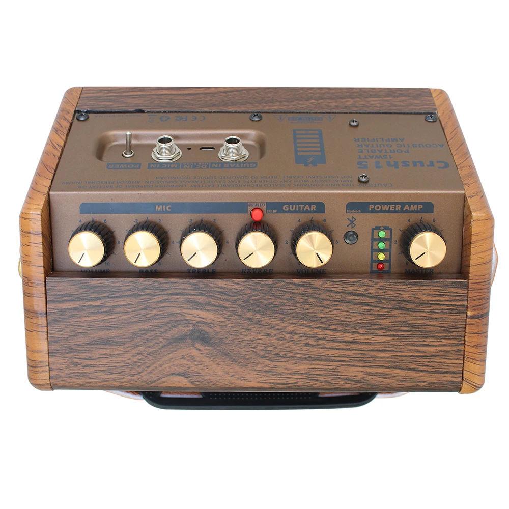 Портативный усилитель для акустической гитары Amp BT 15 Вт Встроенный