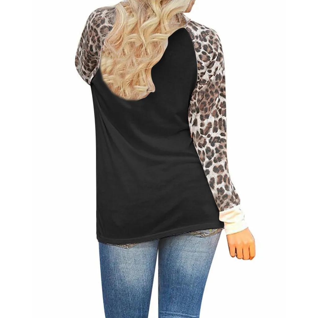 Большие размеры 5XL леопардовая Рождественская женская блузка с надписью