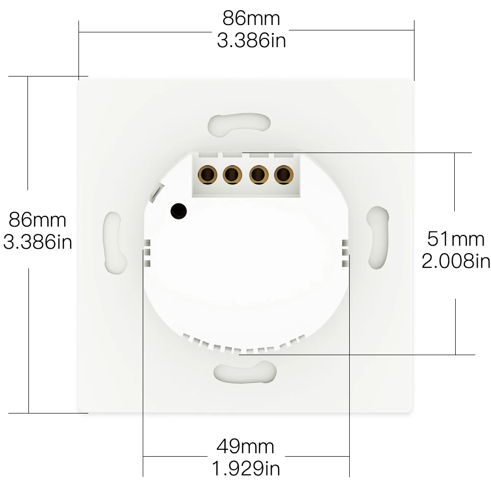 Один огонь WiFi RF433 умный настенный выключатель Smart Life Tuya пульт дистанционного