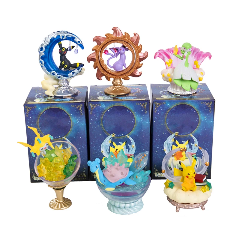 

Pokemon Pikachu Cute Anime Figures Toys Set Sleeping Blind Box Model Dolls Monster Elf Ball Decoration Christmas Gifts for Kids