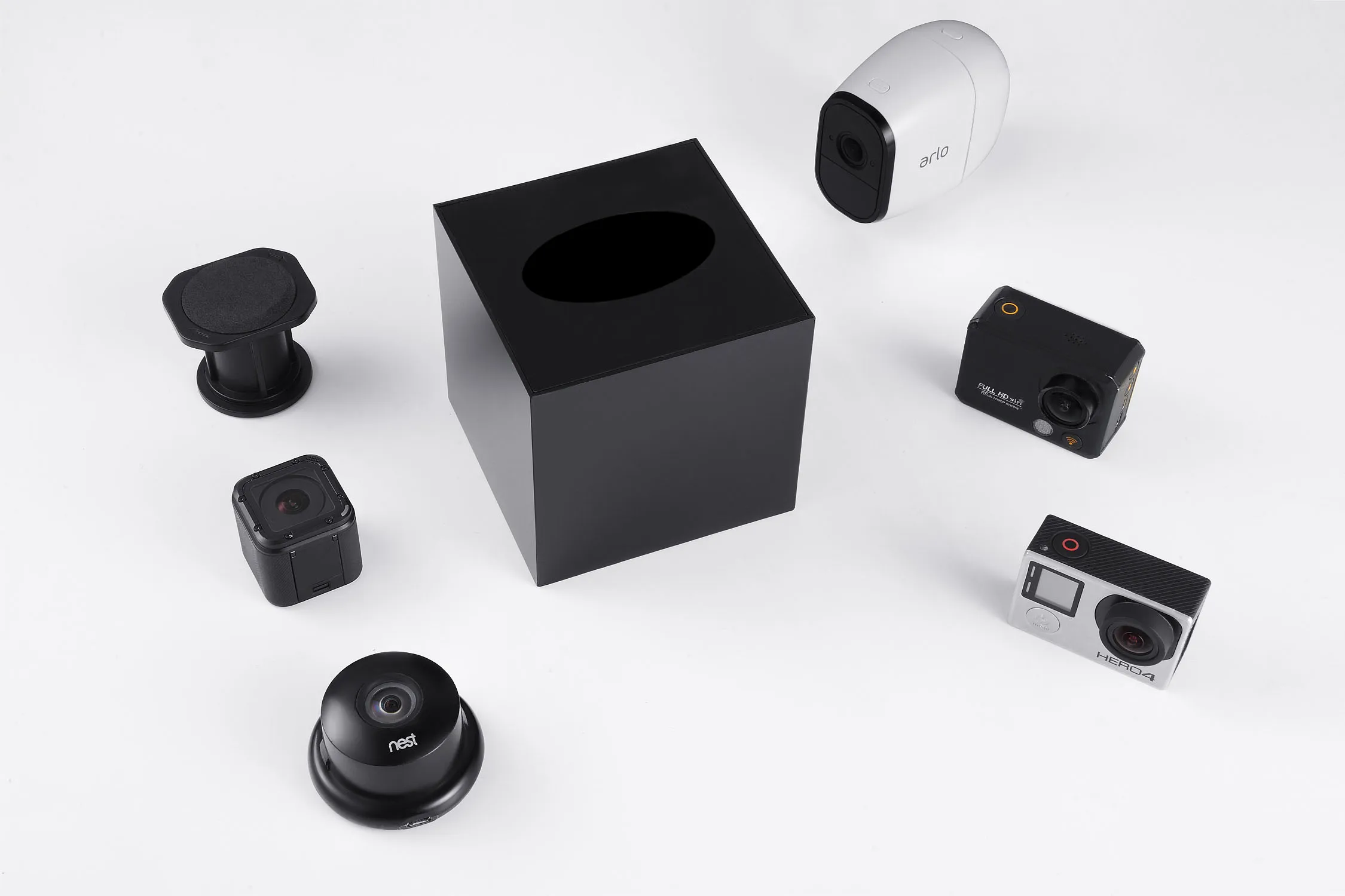 Tissue Box Cover/Surveillance Security Nanny Camera Tube Enclosure For Nest Cam/Dropcam/GoPro Hero 4 5 YI Cam | Электроника