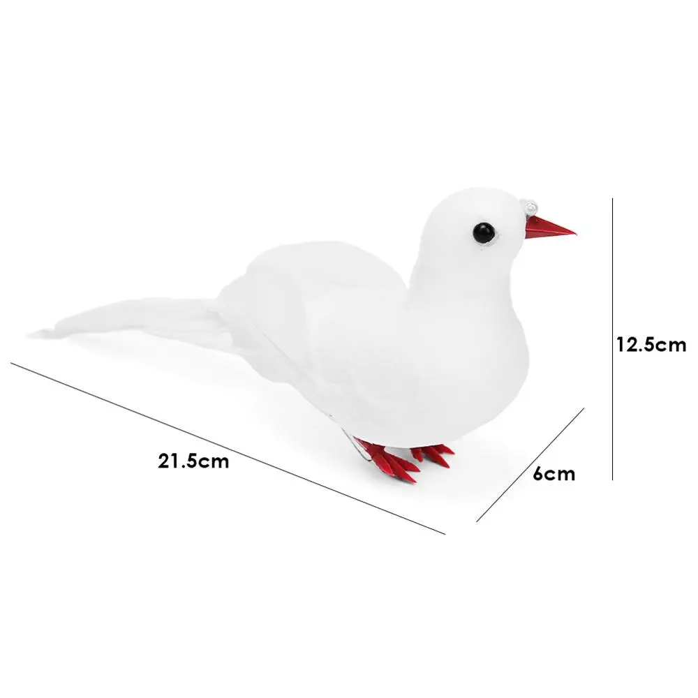 Simulation Foam Pigeon Model Fake Artificial Imitation Bird Garden Ornament Outdoor Home Miniature Decoration | Дом и сад