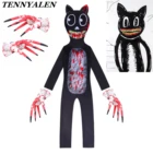 Детские костюмы на Хэллоуин 2020, популярный Косплей-костюм SCP Foundation SCP1923 с мультяшным котом, карнавальный детский комбинезон, Набор масок