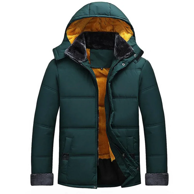 Парка мужская зимняя с хлопковой подкладкой лыжный костюм теплая куртка на