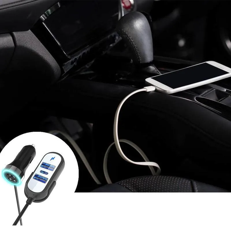 1 шт. автомобиль usb хаб автомобиля Зарядное устройство автомобильные электронные