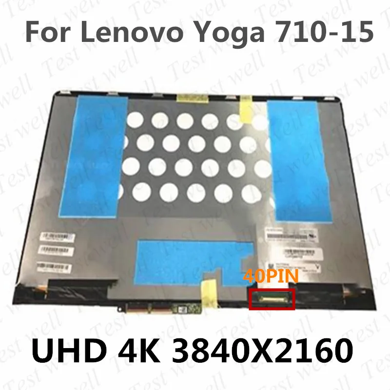 original 15 64k lcd touch screen digitizer assembly for lenovo yoga 710 15ikb yoga 710 15 4k display nv156qum n32 lq156d1jx06 e free global shipping