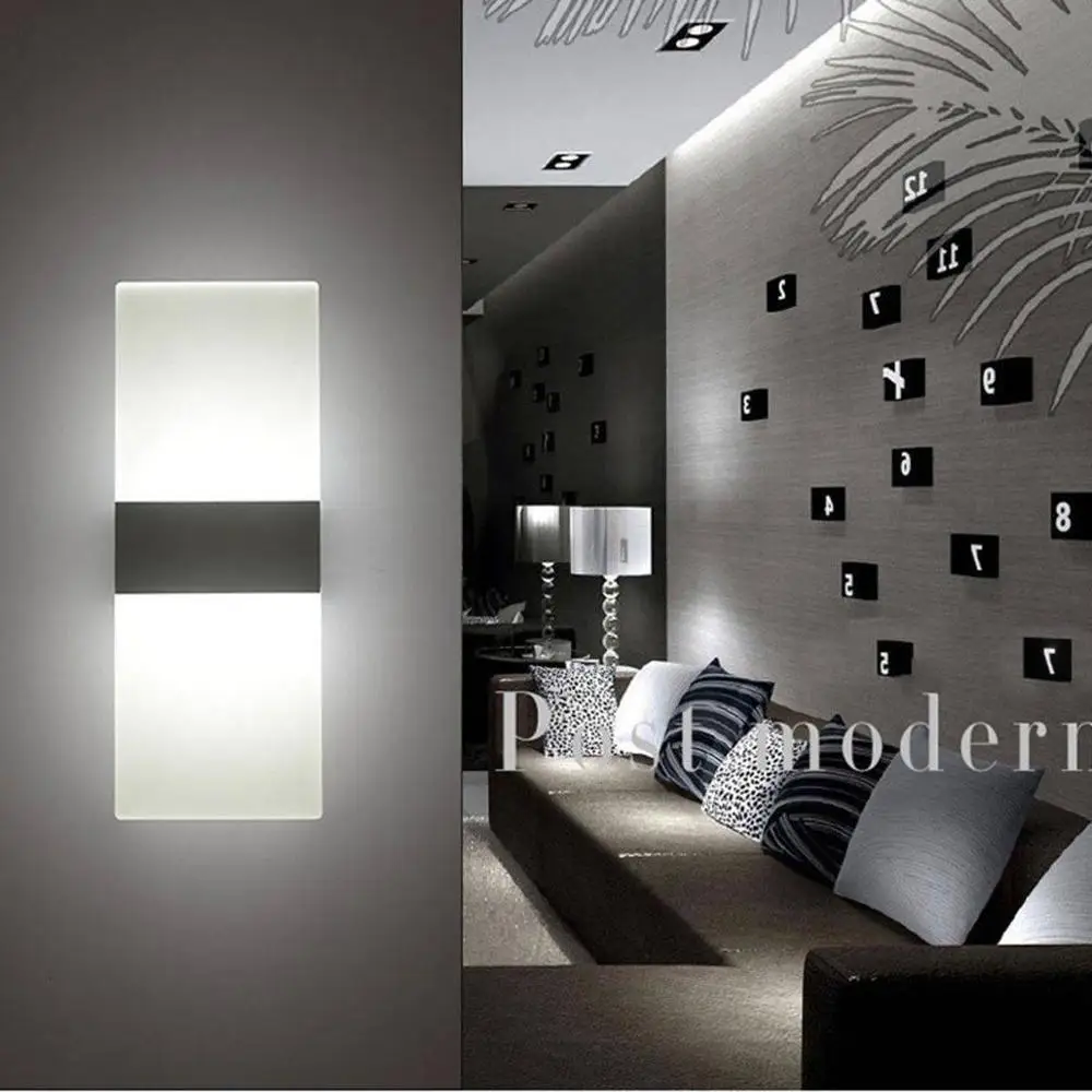 Современный светодиодный настенный светильник вверх вниз куб наружное бра