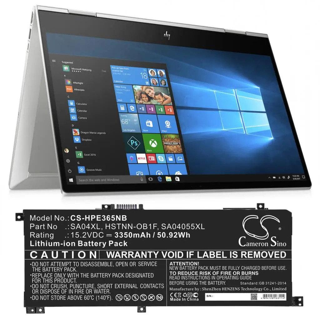 

Cameron Sino For HP Envy 15-DR0000,Envy 15-DR0000 X360,Envy 15-dr0001ng 3350mAh / 50.92Wh