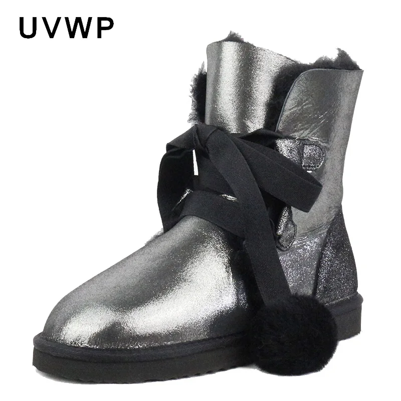 Женские Водонепроницаемые сапоги из натуральной овечьей кожи на натуральном