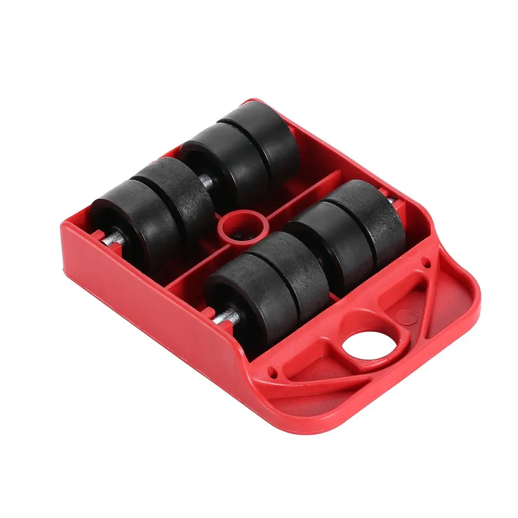 

4pcs Moves Furniture Tool Transport Shifter Moving Wheel Slider Remover Roller Heavy red/yellow Jy22 19 Dropship