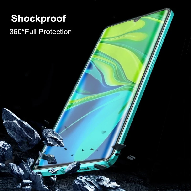 

Double Side Magnetic Adsorption Case For Huawei P40 P30 P20 Mate 30 20 Pro lite For Honor 20 30 30S Nova 5 6 7 SE Pro 9X Cases
