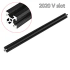 Экструзионная рама из алюминиевого профиля 100-1000 мм, черный, 2020 V-Slot, для деревообработки лазерный гравировальный станок с ЧПУ